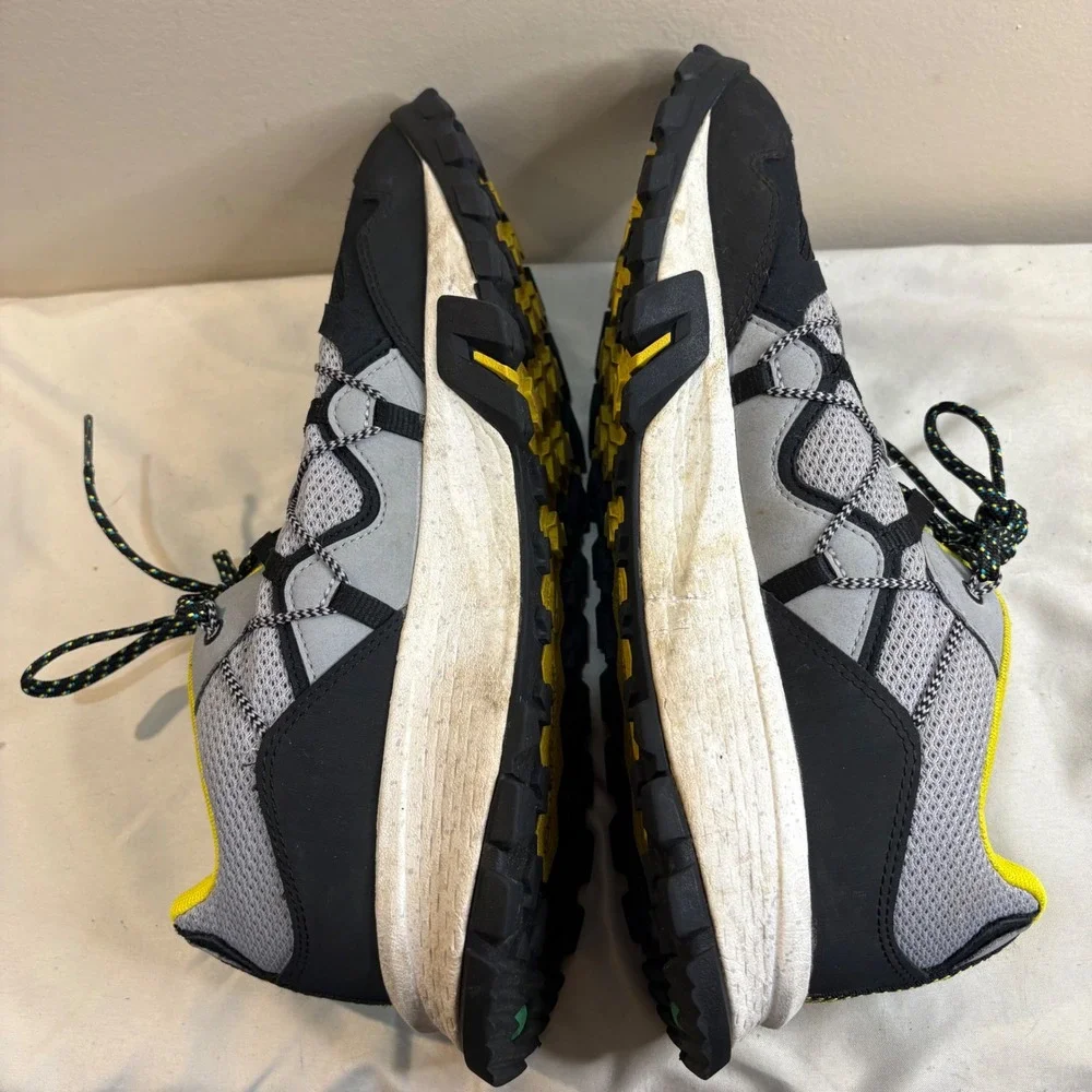 Timberland Trail Hiking Shoes Sneakers  Mens Size 10.5 Black Yellow Gray Lace Up